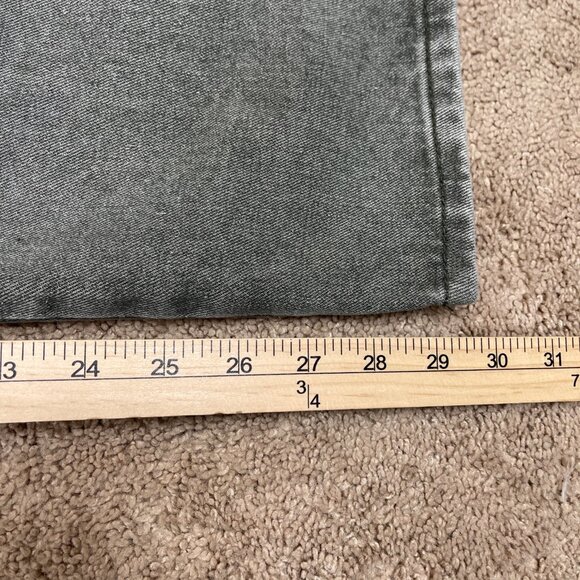 Cargo Pants Womens L Green High Rise Stretch Baggy Outdoor Utility Wide Leg - Picture 6 of 7